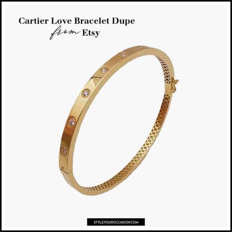 thin cartier love bracelet dupe|knock off cartier bracelets.